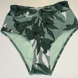 CUPSHE Women's Bikini Bottoms High Waisted Tummy Control Size S